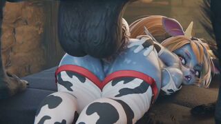 Poppy doggstyle cumming (Rekin3d)