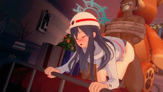Snowbunny Minori making a Demonstration
