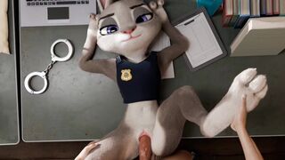 Judy having sex at police station