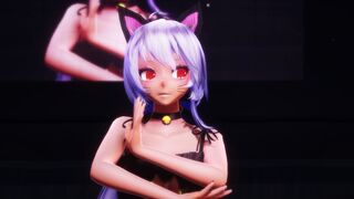 【MMD R-18】Cat lingerie-HAKU PiNK CAT