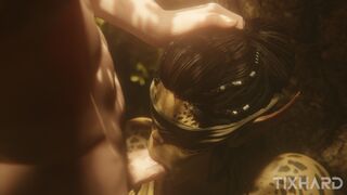 Lae'zel blowjob Baldur's Gate 3