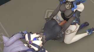 Keqing and Ganyu Futa. (Practicing v2)