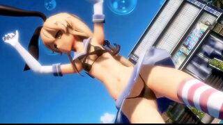 Shimakaze - Hentai Dance [MMD R15] Rangu Yamada