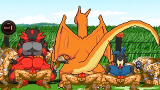 MUGEN Request#213: Gnoll Raid Fucks Lucario, Charizard, & Incineroar