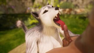 Sexy furry babe gets fucked hard