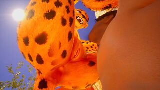 Sexy Furry Girl Fucks Lucky Guy Wildly