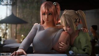 Honoka & Marie Rose Breastsucking 2 [Vreya3D][4K60FPS]
