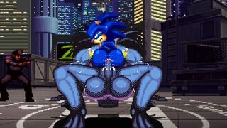 MUGEN: BlackHeart fucks Sonic