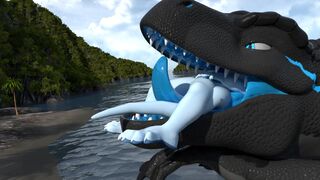 Oral vore by zairiza