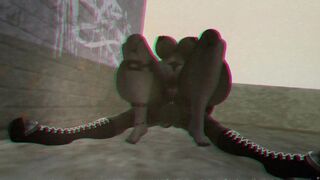 Found Footage - Smiler Gal with "small" catboy