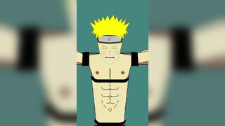 naruto get gutpunched on abs