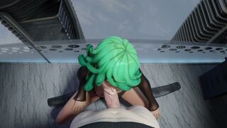 Kiriko Tatsumaki Blowjob POV