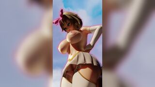A thighjob in a sunny day