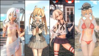 Shimakaze & Fleet Girls - Dyed in your Color [MMD] Ley Line Walker