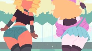 Solar flare and cattail dance