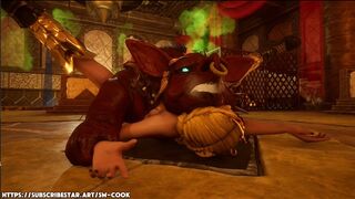 Bokoblin Roughly Fucks Princess Zelda - Facial & Creampie