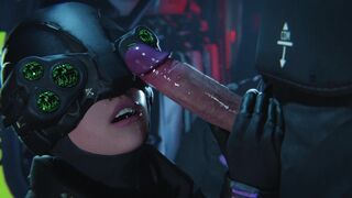 MAX-TAC blowjob (Cyberpunk 2077) white
