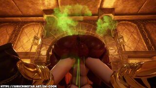 Bokoblin Destroys Princess Zelda - Facefuck & Creampie