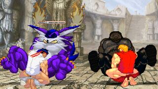 MUGEN Request#235: Ken Masters & Ryu Fucks Buta Yaro & Big The Cat