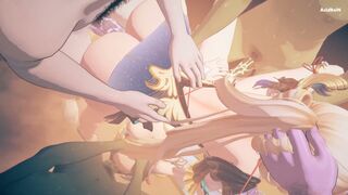 SuiSui & YangYang group sex (WuWa)