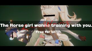 The Horse girl wanna training with You.
