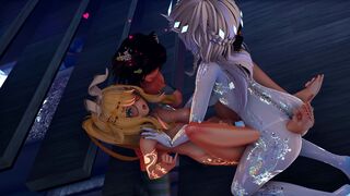 [JinkyVR] Taking TURNS with @Hanadae getting FUCKED by @SmugiVR