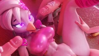 Glamrock Chica party (Manwiththemole)