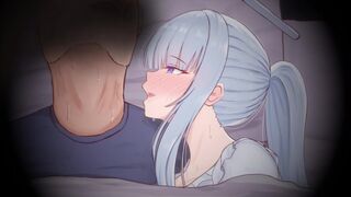01_[ASMR] Crawling into the futon, whispering seductively, ear licking, and a handjob