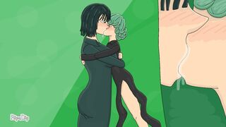 tatsumaki and fubuki making out