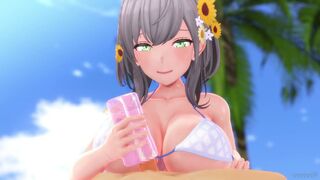 shirogane noel onahole handjob (hololive)