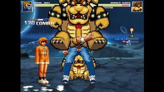 bowser fucked and jerked by brian jmax MUGEN