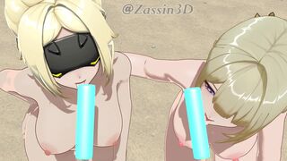 Trigger and Evelyn Cool off - ZZZ Animation
