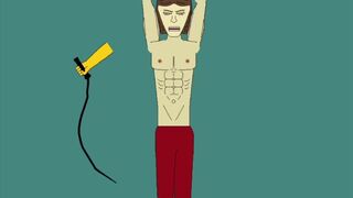 muscled boy get whipped
