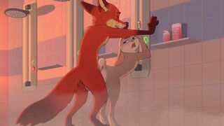 Nick Wilde & Judy Hopps shower sex