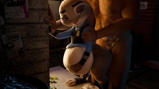 Judy Hopps Standing Doggystyle Pov