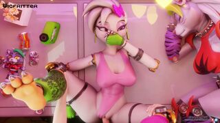 Glamrock Chica leg up pov