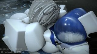 Some girl on girl fun in the indoor pool | Req2/3-08-26