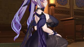 Keqing Booty Bounce - ALT 2 - 4K