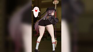 Hu Tao Booty Bounce - 4K