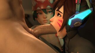 Kiriko and DVA having fun