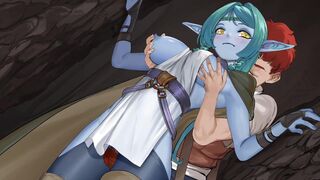 Thighjob with Alith in a cave - Stranger Maidens