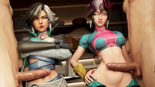 Jubilee and Luna tummy contest