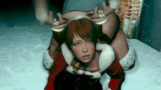 Fucking Santa's Big Booty Helper | Zurger3D