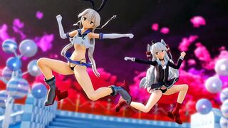 Shimakaze & Amatsukaze - Ghost Rule [MMD R15] HolyPanchiraKingdom