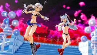 Shimakaze & Amatsukaze - Ghost Rule (ver. 2) [MMD R15] HolyPanchiraKingdom