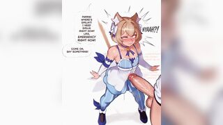 Felix taking Subaru' Erection