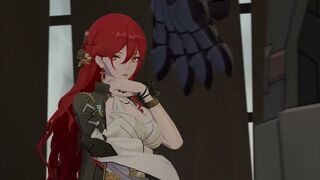 Svarog brainwashes Himeko (Honkai Star Rail)