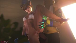Tracer being healed by Lucio (1080p)