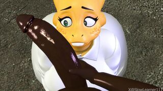 Alphys Is looking The Dick