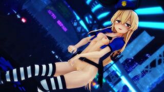 Shimakaze - Sticky Sticky [MMD R18] Hamselvish
